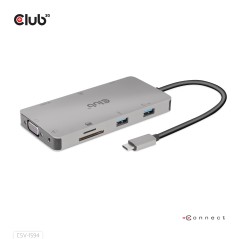 Club3D Usb Gen1 Type-C 9-In-1 Hub